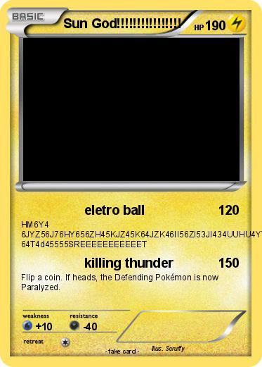 Pokemon Sun God!!!!!!!!!!!!!!!!