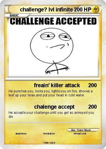Pokemon challenge? lvl infinite
