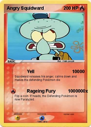 Pokemon Angry Squidward