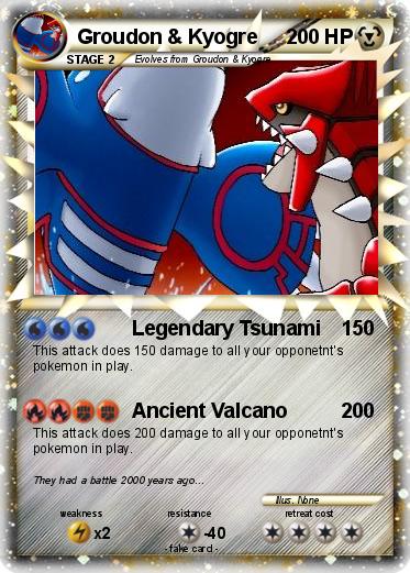 Pokemon Groudon & Kyogre
