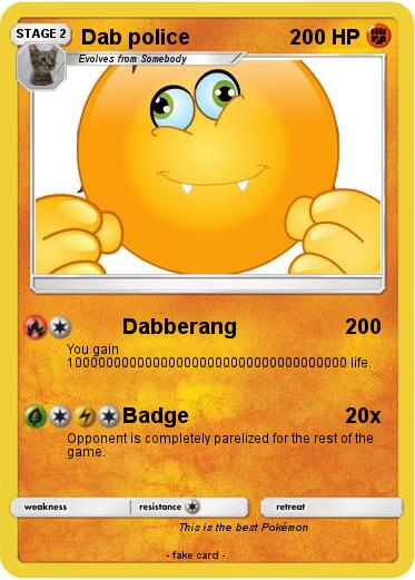 Pokemon Dab police