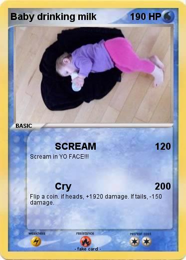 Pokemon Baby drinking milk