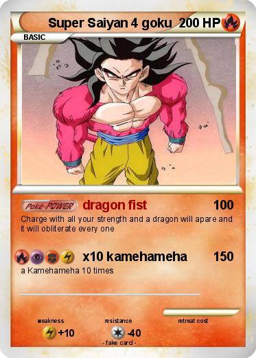 Pokemon Super Saiyan 4 goku