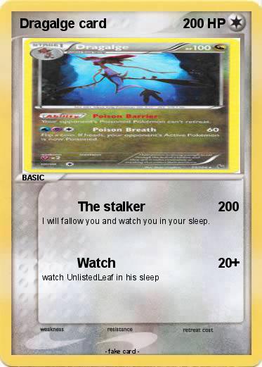 Pokemon Dragalge card