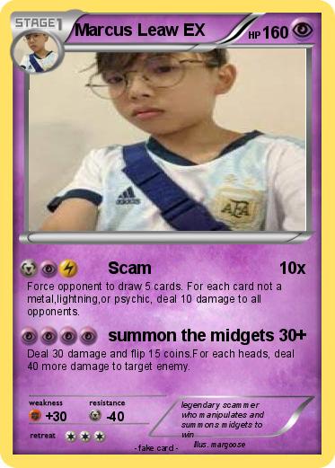 Pokemon Marcus Leaw EX