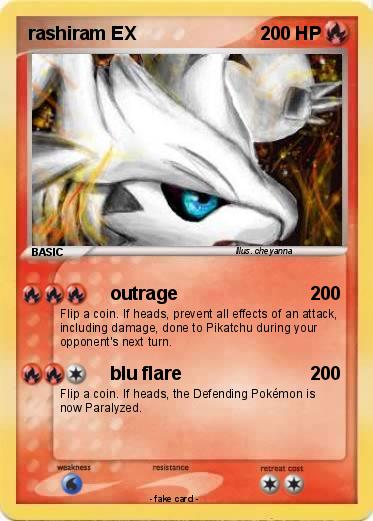 Pokemon rashiram EX