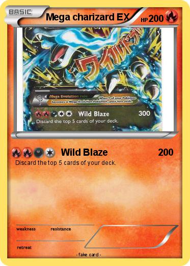 Pokemon Mega charizard EX