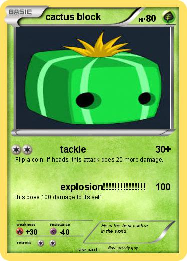 Pokemon cactus block