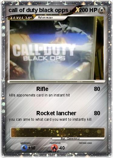 Pokemon call of duty black opps