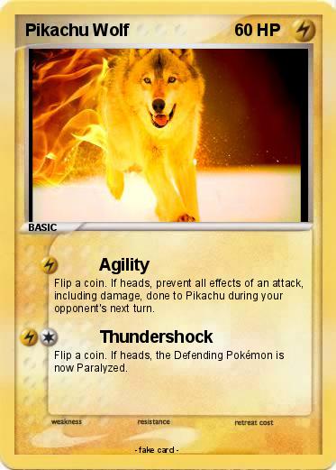 Pokemon Pikachu Wolf