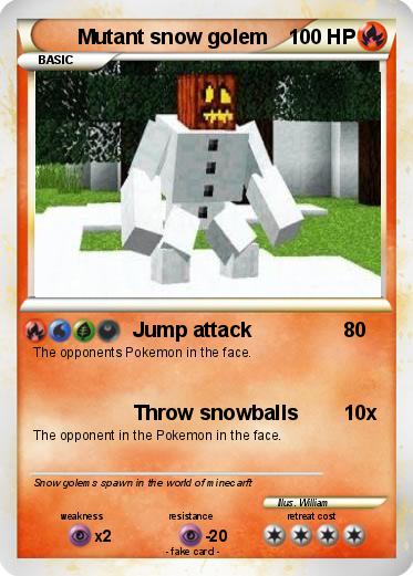 Pokemon Mutant snow golem