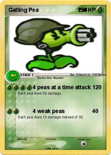 Pokemon Gatling Pea                          250