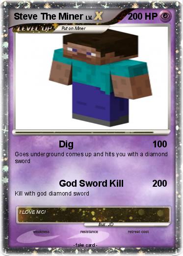 Pokemon Steve The Miner