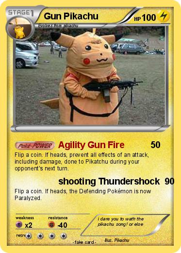 Pokemon Gun Pikachu