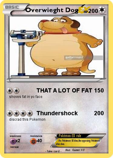 Pokemon Overwieght Dog