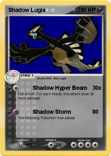 Pokemon Shadow Lugia