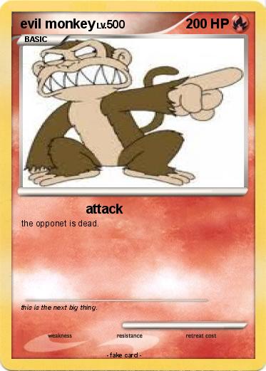 Pokemon evil monkey