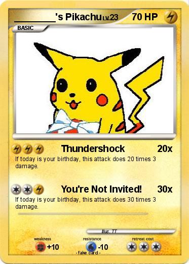 Pokemon ________'s Pikachu