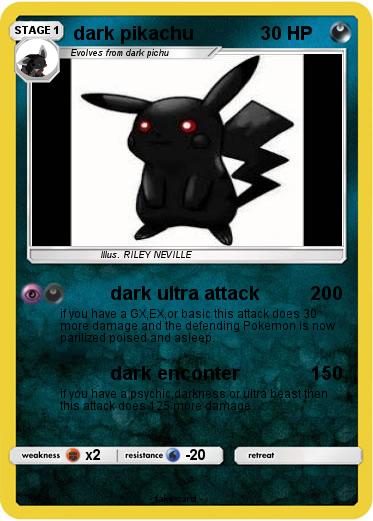Pokemon dark pikachu