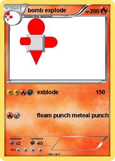 Pokemon bomb explode