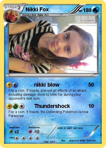 Pokemon Nikki Fox