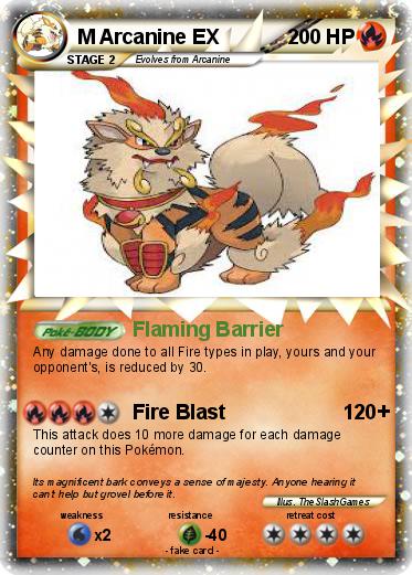 Pokemon M Arcanine EX