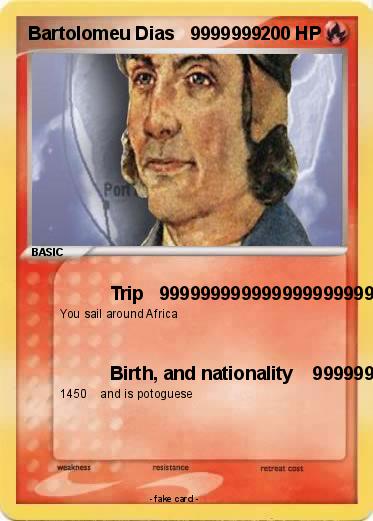 Pokemon Bartolomeu Dias   9999999