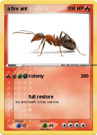 Pokemon a fire ant