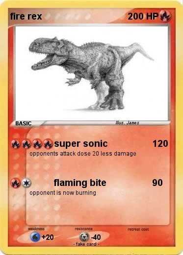 Pokemon fire rex