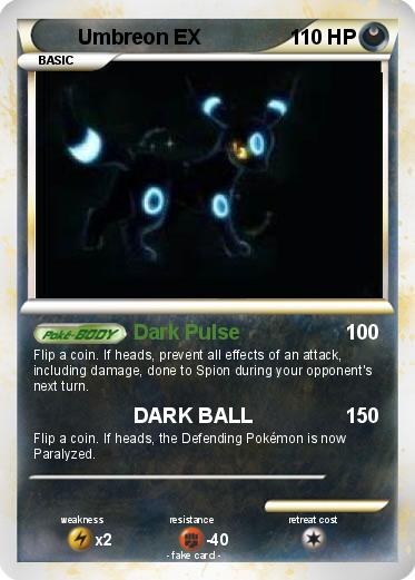 Pokemon Umbreon EX