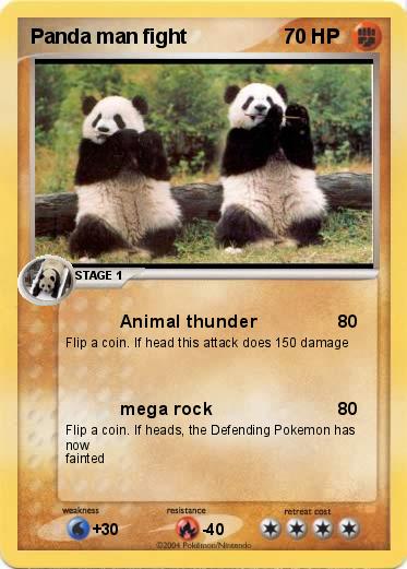 Pokemon Panda man fight