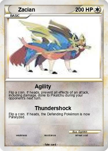 Pokemon Zacian Pokemon Zacian