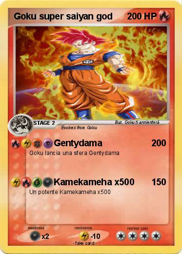 Pokemon Goku super saiyan god