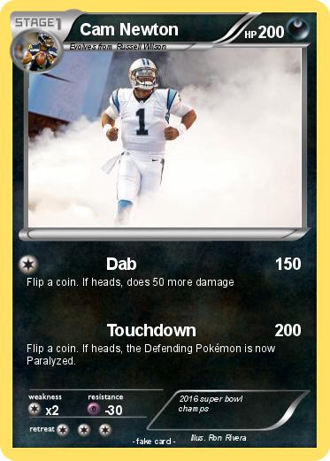 Pokemon Cam Newton