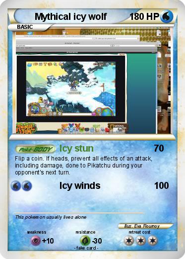 Pokemon Mythical icy wolf