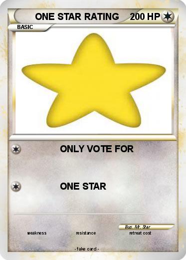 Pokemon ONE STAR RATING