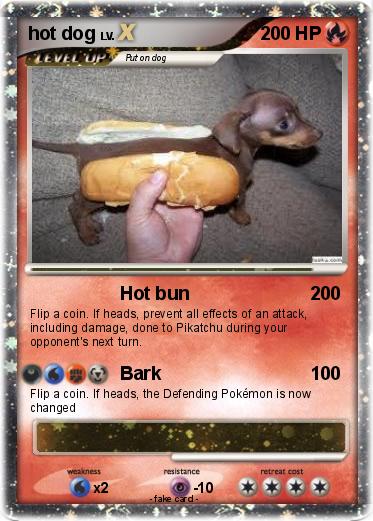 Pokemon hot dog