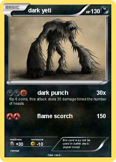 Pokemon dark yeti