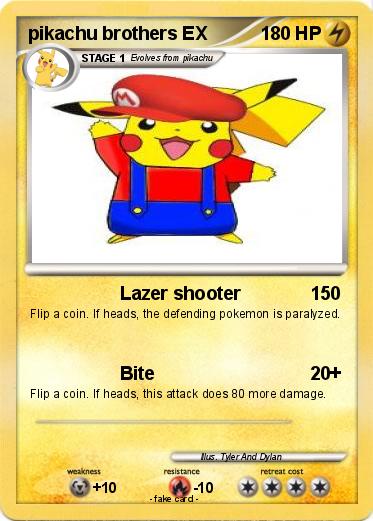 Pokemon pikachu brothers EX