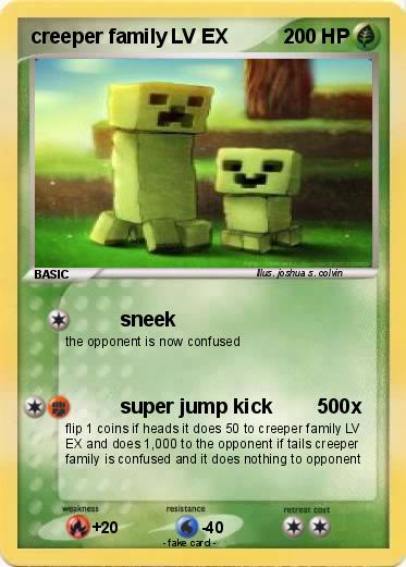 Pokemon creeper family LV EX