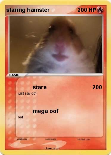 Pokemon staring hamster