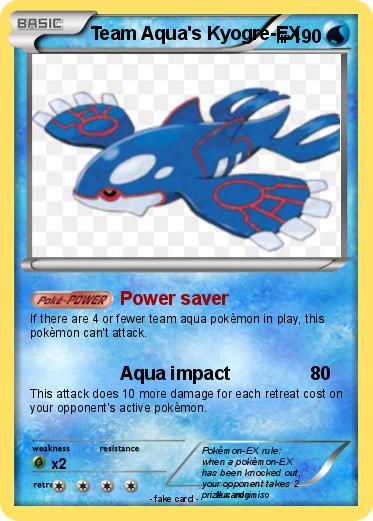 Pokemon Team Aqua's Kyogre-EX
