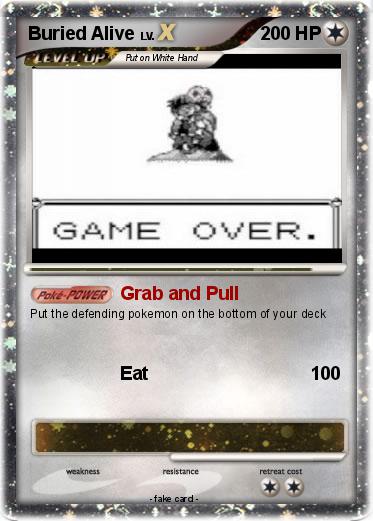 Pokemon Buried Alive