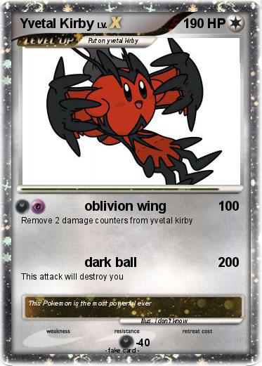 Pokemon Yvetal Kirby