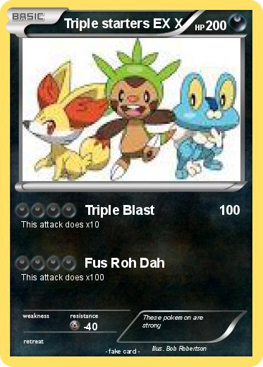 Pokemon Triple starters EX X