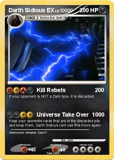 Pokemon Darth Sidious EX