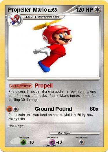Pokemon Propeller Mario