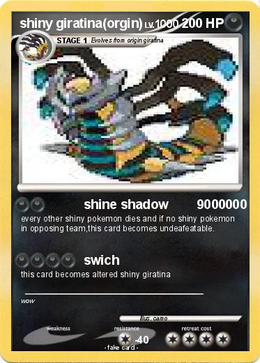 Pokemon shiny giratina(orgin)