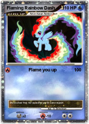 Pokemon Flaming Rainbow Dash