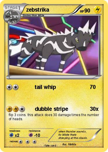 Pokemon zebstrika